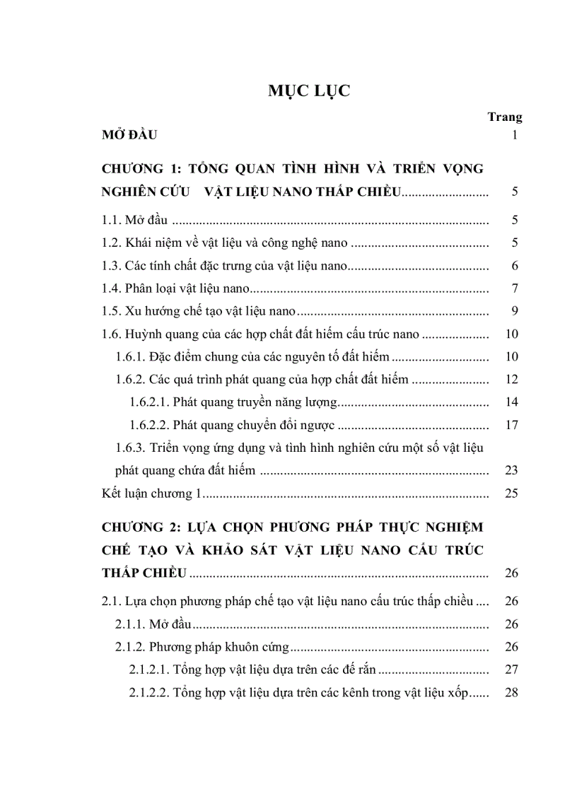 image for page Tiến sĩ khoa học vật liệu Nghiên cứu chế tạo vật liệu nano thấp chiều trên nền ytri ziriconi và tính chất quang của chúng