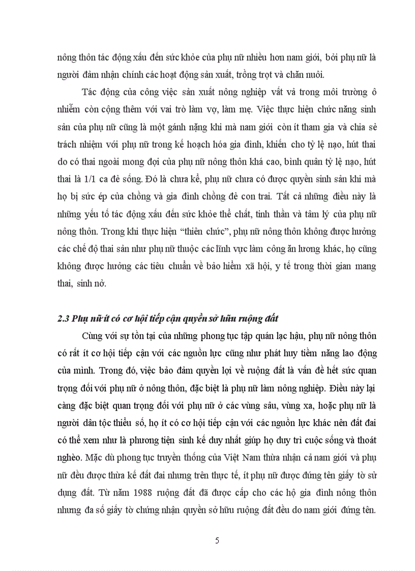 image for page Quyền của người phụ nữ nông thôn trong các hoạt động nông lâm ngư nghiệp dưới góc độ bình đẳng giới