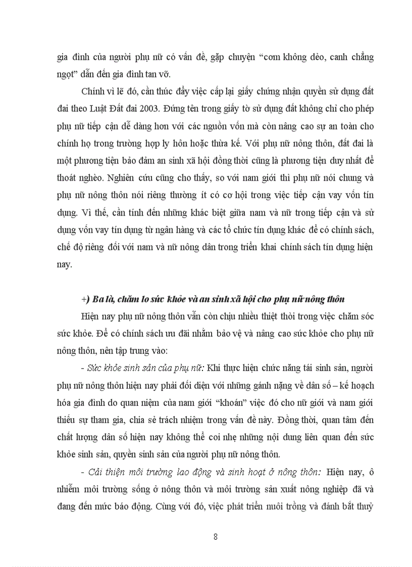 image for page Quyền của người phụ nữ nông thôn trong các hoạt động nông lâm ngư nghiệp dưới góc độ bình đẳng giới