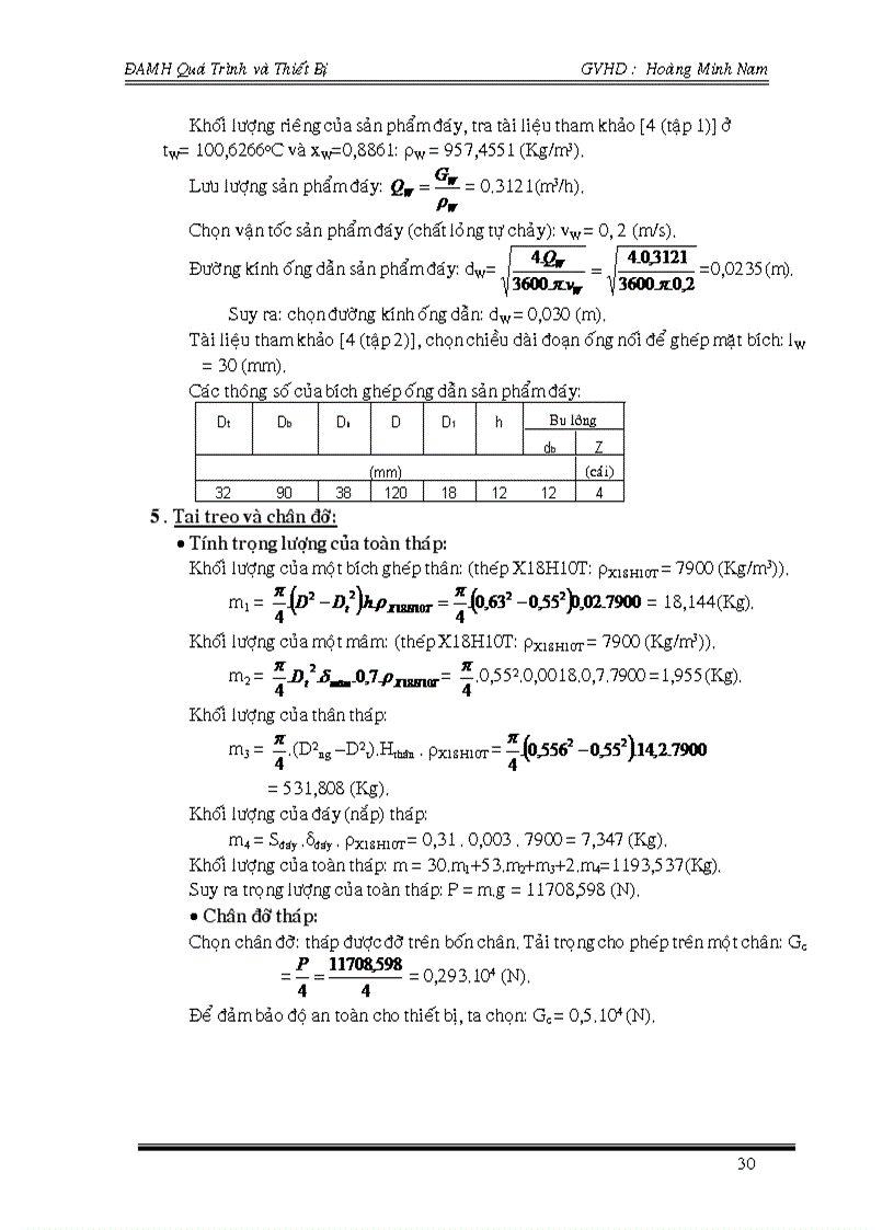 image for page Thiết kế tháp chưng cất hệ nước acid acetic