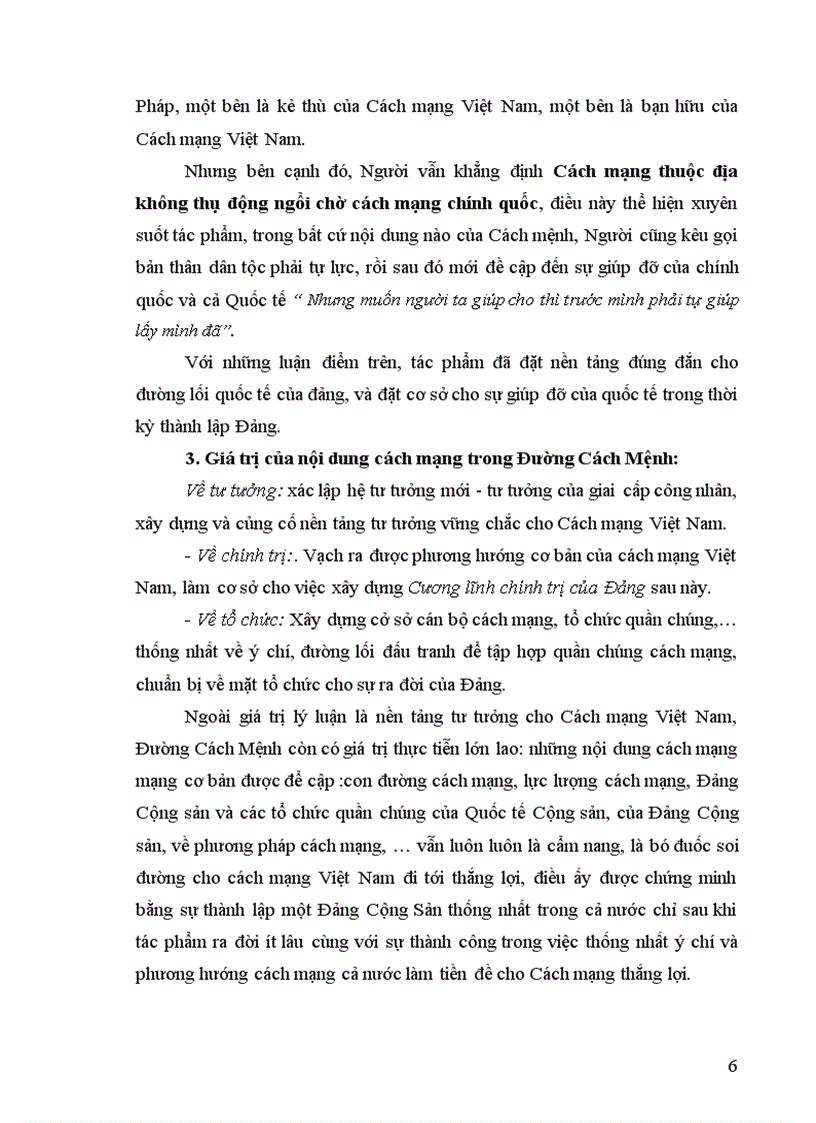 image for page Tiểu luận Giới thiệu nội dung Cách Mệnh trong tác phẩm Đường Cách Mệnh