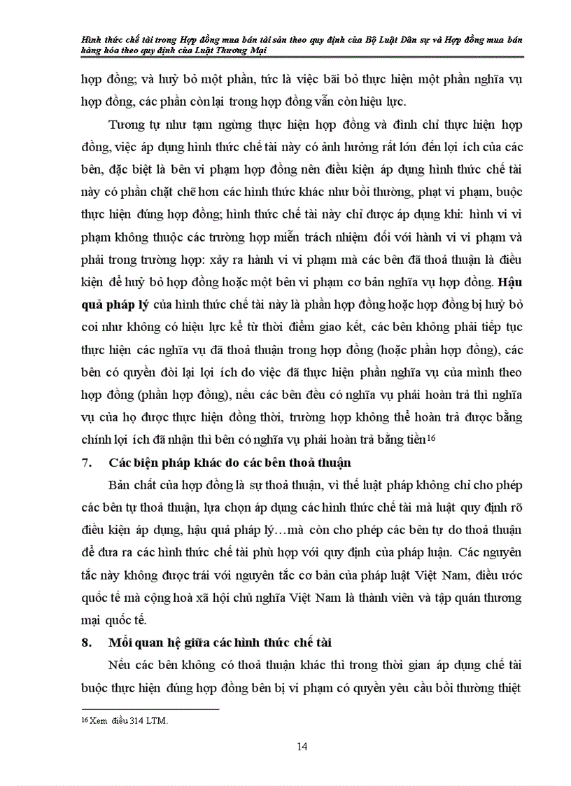 image for page Hình thức chế tài trong Hợp đồng mua bán tài sản theo quy định của Bộ Luật Dân sự và Hợp đồng mua bán hàng hóa theo quy định của Luật Thương Mại