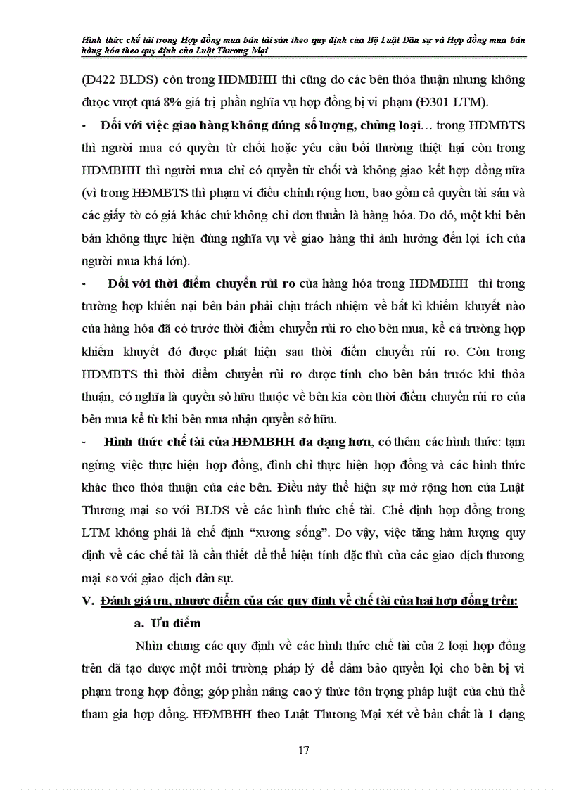 image for page Hình thức chế tài trong Hợp đồng mua bán tài sản theo quy định của Bộ Luật Dân sự và Hợp đồng mua bán hàng hóa theo quy định của Luật Thương Mại