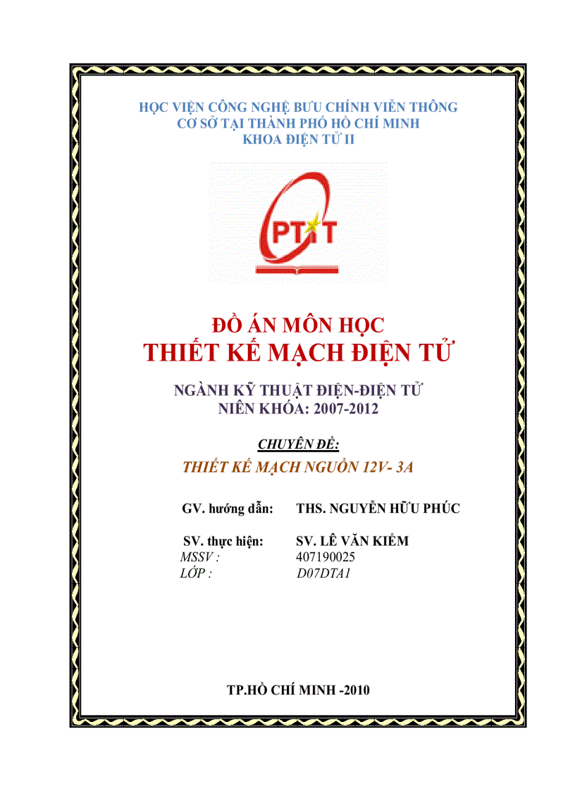 image for page Thiết kế mạch nguồn 12V 3A