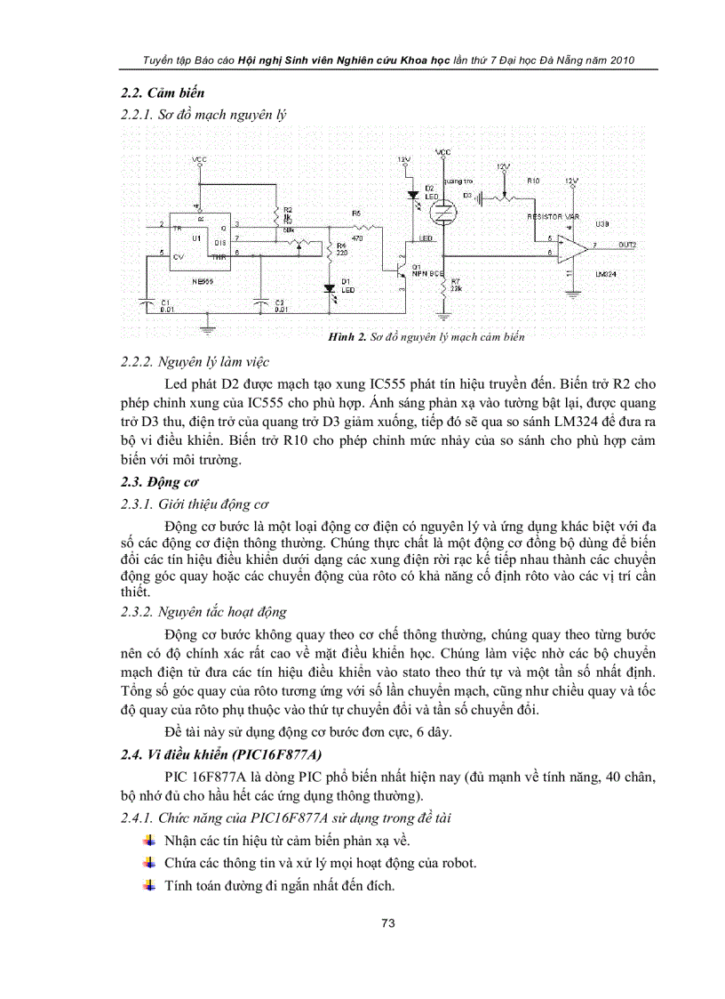 image for page Thiết kế robot mini tự hành dò đường trong mê cung