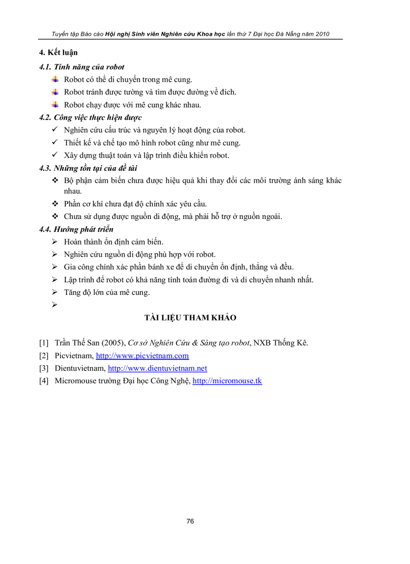 image for page Thiết kế robot mini tự hành dò đường trong mê cung