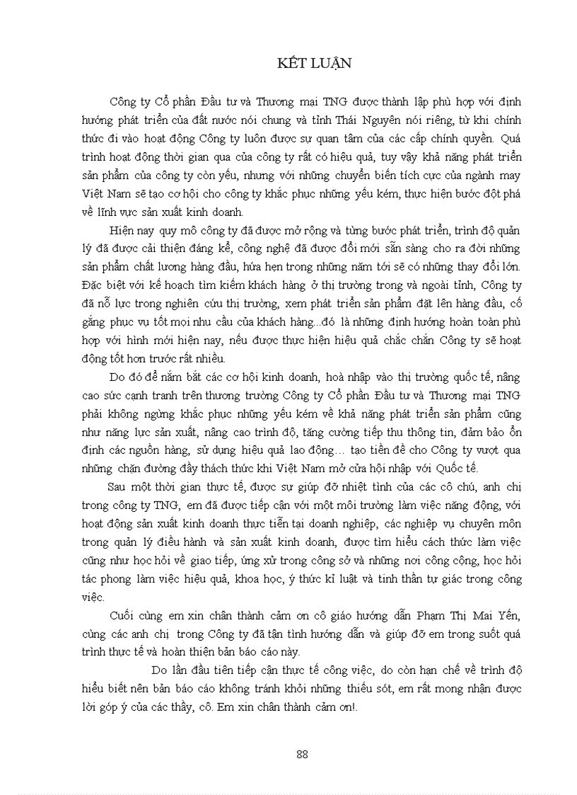 image for page Báo cáo thưc tập tốt nghiệp tại Công ty cổ phần đầu tư và thương mại TNG khoa quản lý ĐH kỹ thuật công nghiệp thái nguyên