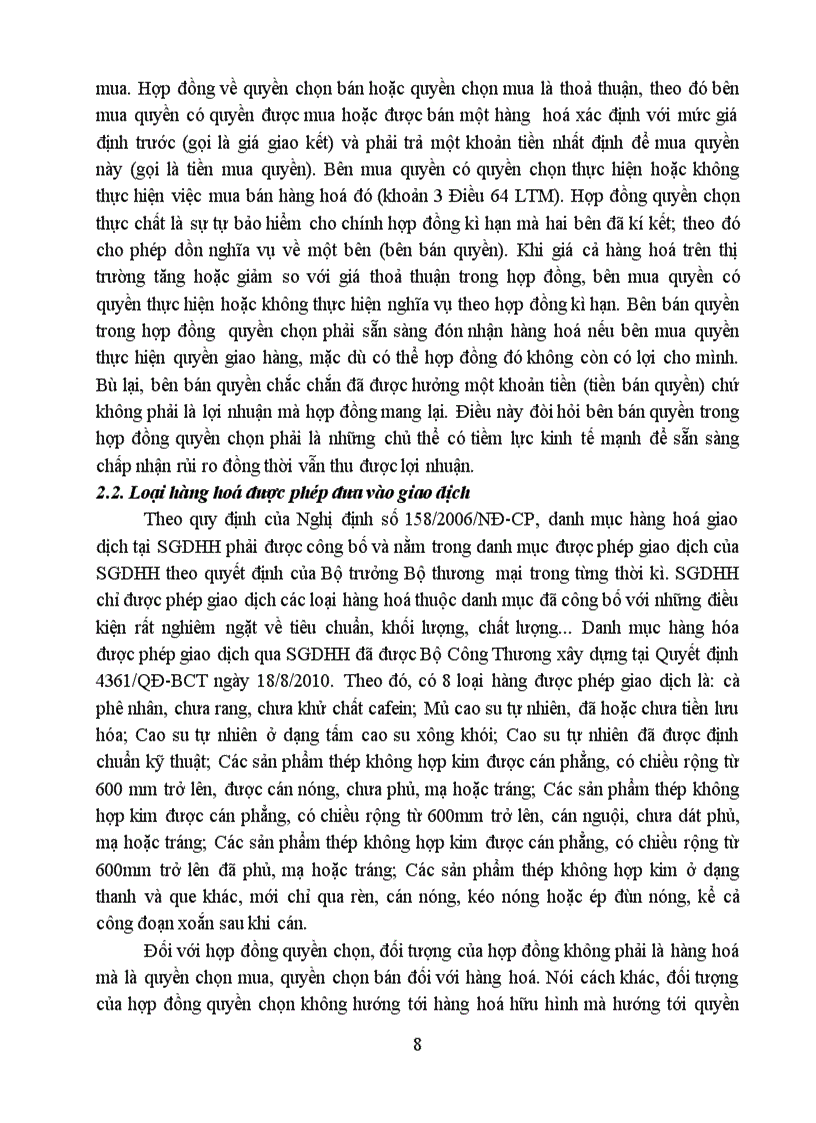 image for page Mua bán hàng hóa qua sở giao dịch theo quy định của pháp luật hiện hành
