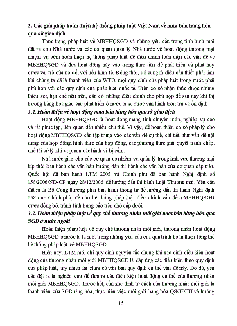 image for page Mua bán hàng hóa qua sở giao dịch theo quy định của pháp luật hiện hành