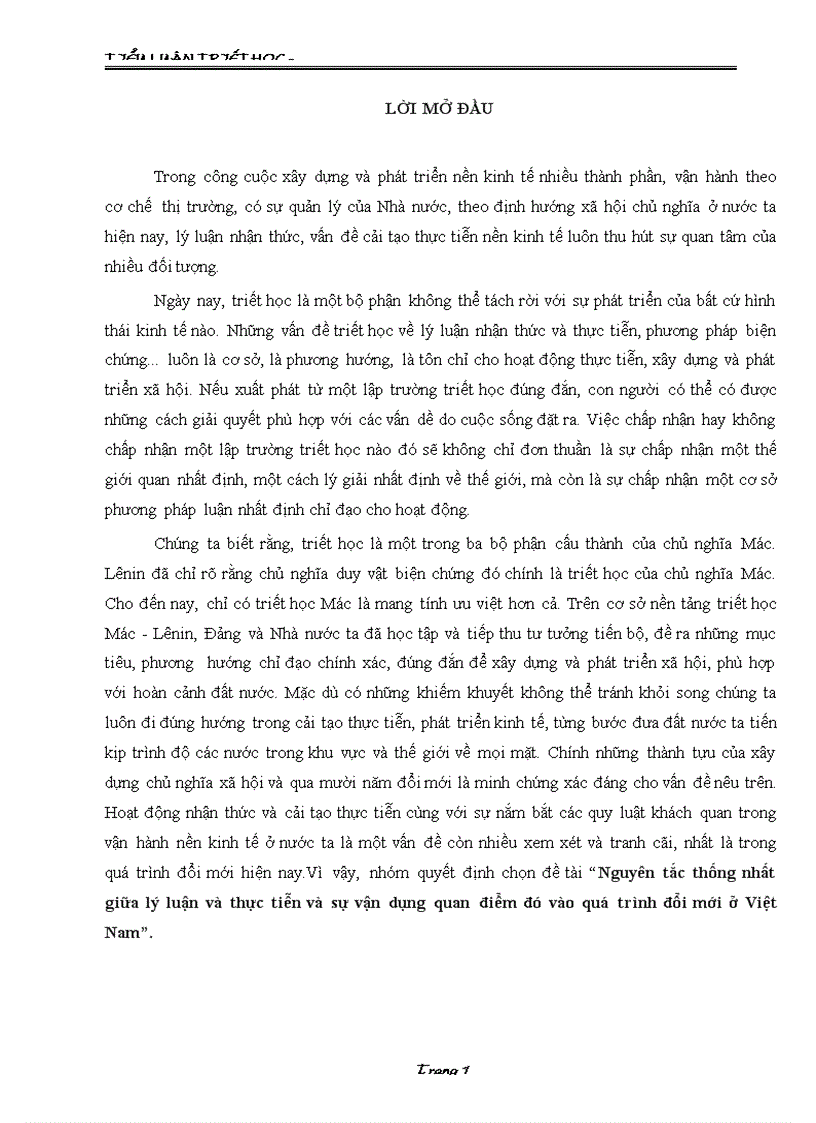 image for page Nguyên tắc thống nhất giữa lý luận và thực tiễn và sự vận dụng quan điểm đó vào quá trình đổi mới ở Việt Nam