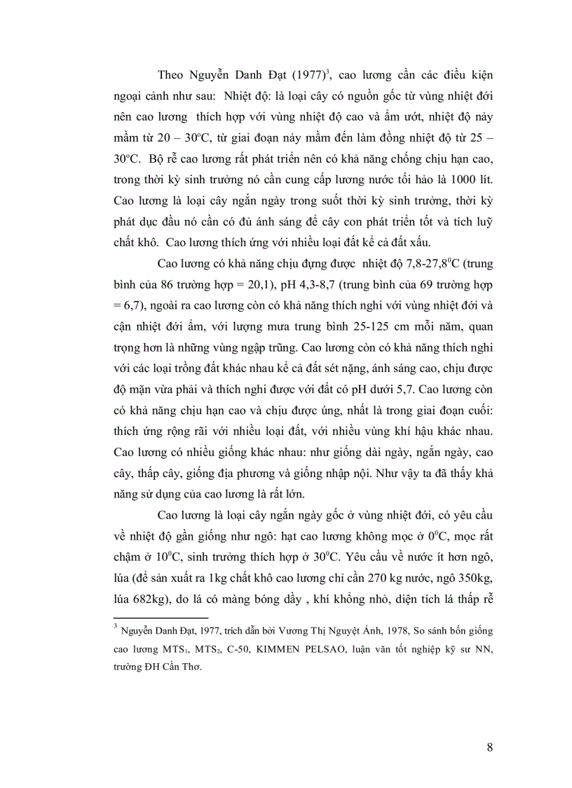 image for page So sánh năng suất và khả năng chịu ngập của tám giống dòng cao lương