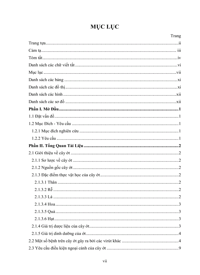 image for page Nghiên cứu hiện trạng nhiễm bệnh tswv Tomato spotted wilt virus trên cây ớt bằng kỹ thuật elisa và bước đầu xây dựng phương pháp chẩn đoán bằng kỹ thuật rt pcr