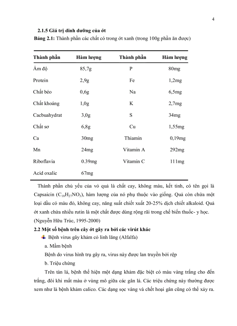 image for page Nghiên cứu hiện trạng nhiễm bệnh tswv Tomato spotted wilt virus trên cây ớt bằng kỹ thuật elisa và bước đầu xây dựng phương pháp chẩn đoán bằng kỹ thuật rt pcr