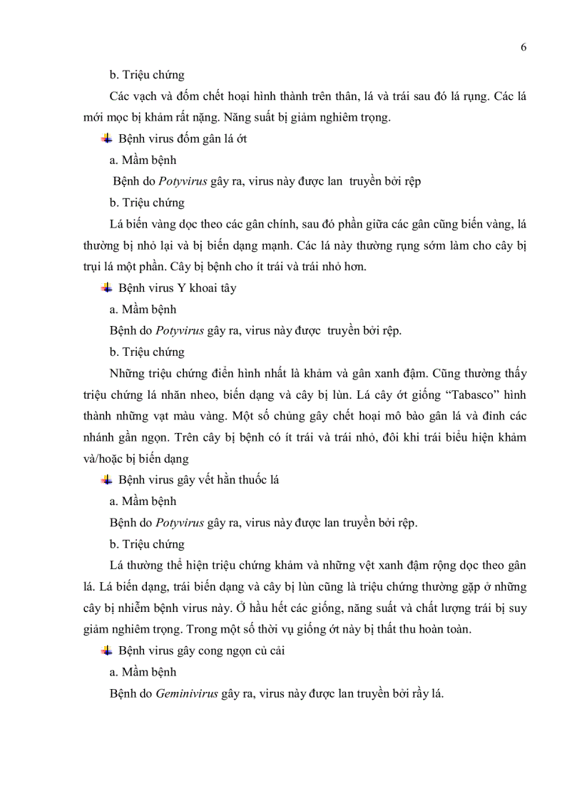 image for page Nghiên cứu hiện trạng nhiễm bệnh tswv Tomato spotted wilt virus trên cây ớt bằng kỹ thuật elisa và bước đầu xây dựng phương pháp chẩn đoán bằng kỹ thuật rt pcr