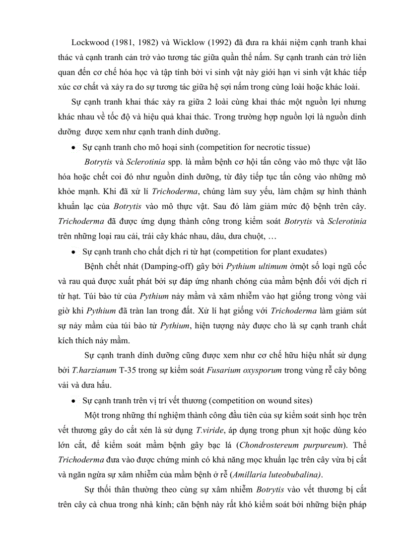 image for page Bước đầu khảo sát mối liên hệ giữa sự hiện diện Trichoderma và các yếu tố của đất