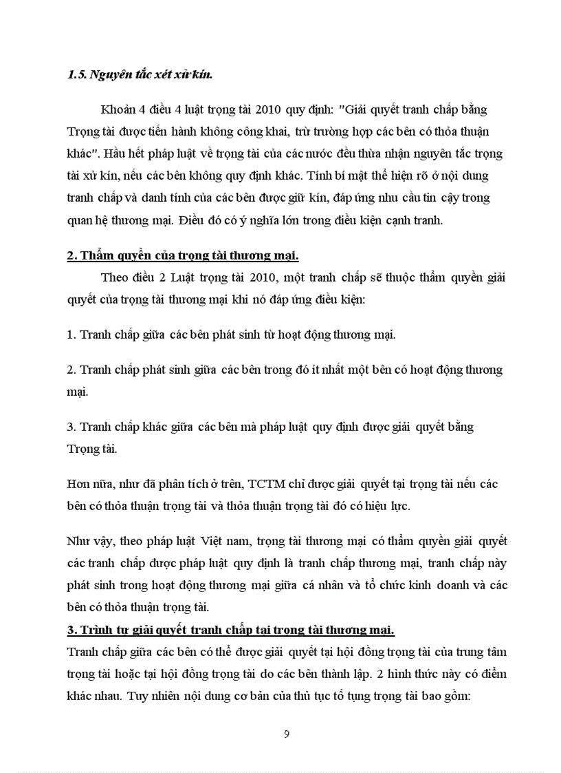 image for page Thủ tục giải quyết tranh chấp thương mại bằng trọng tài thương mại theo luật trọng tài 2010