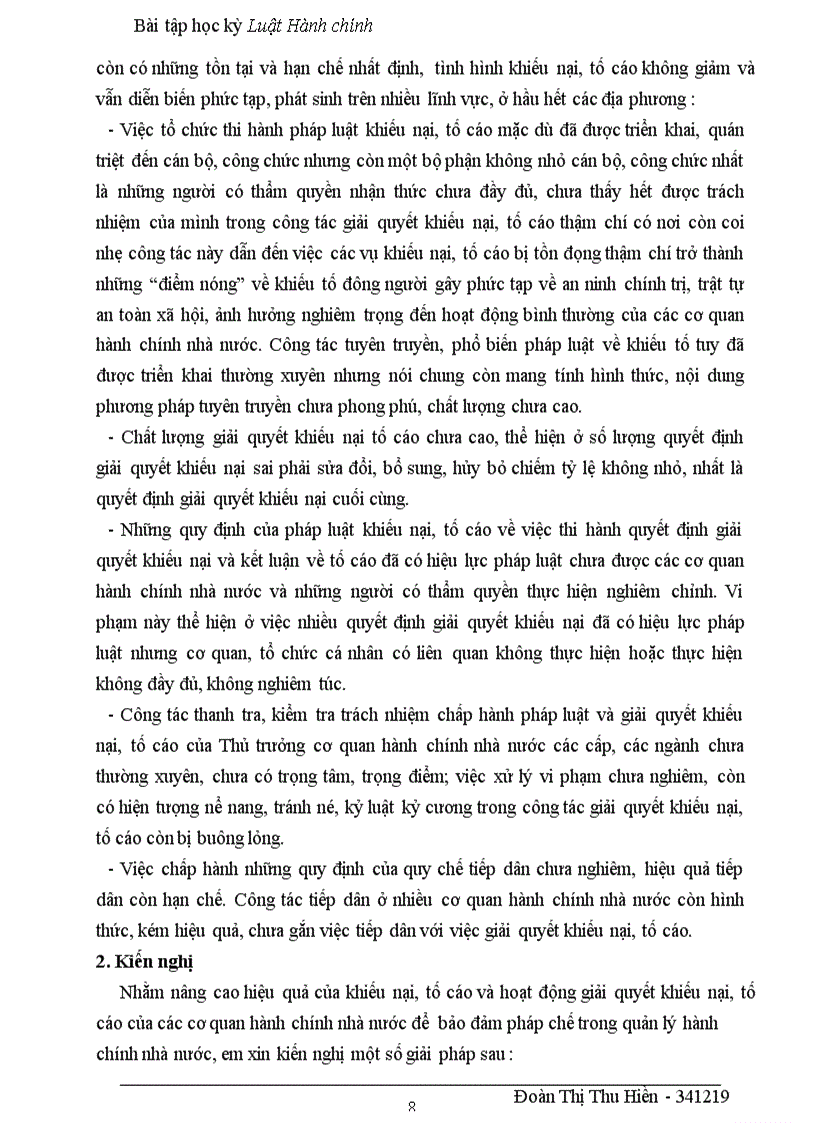 image for page Phân tích vai trò của khiếu nại tố cáo và giải quyết khiếu nại tố cáo đối với việc bảo đảm pháp chế trong quản lí hành chính nhà nước