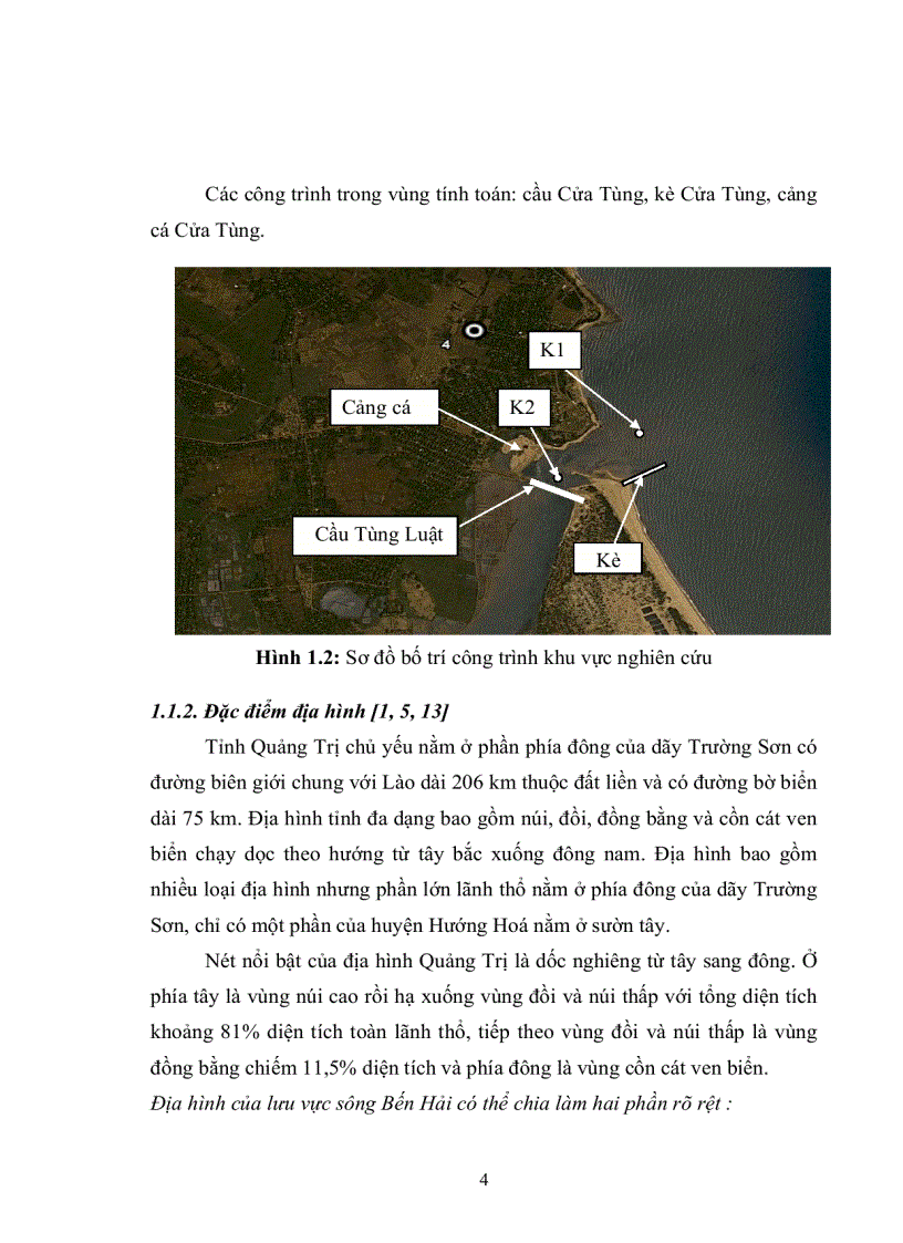 image for page Đánh giá tác động của tổ hợp công trình lên trường thủy động lực vùng cửa sông ven biển Cửa Tùng tỉnh Quảng Trị