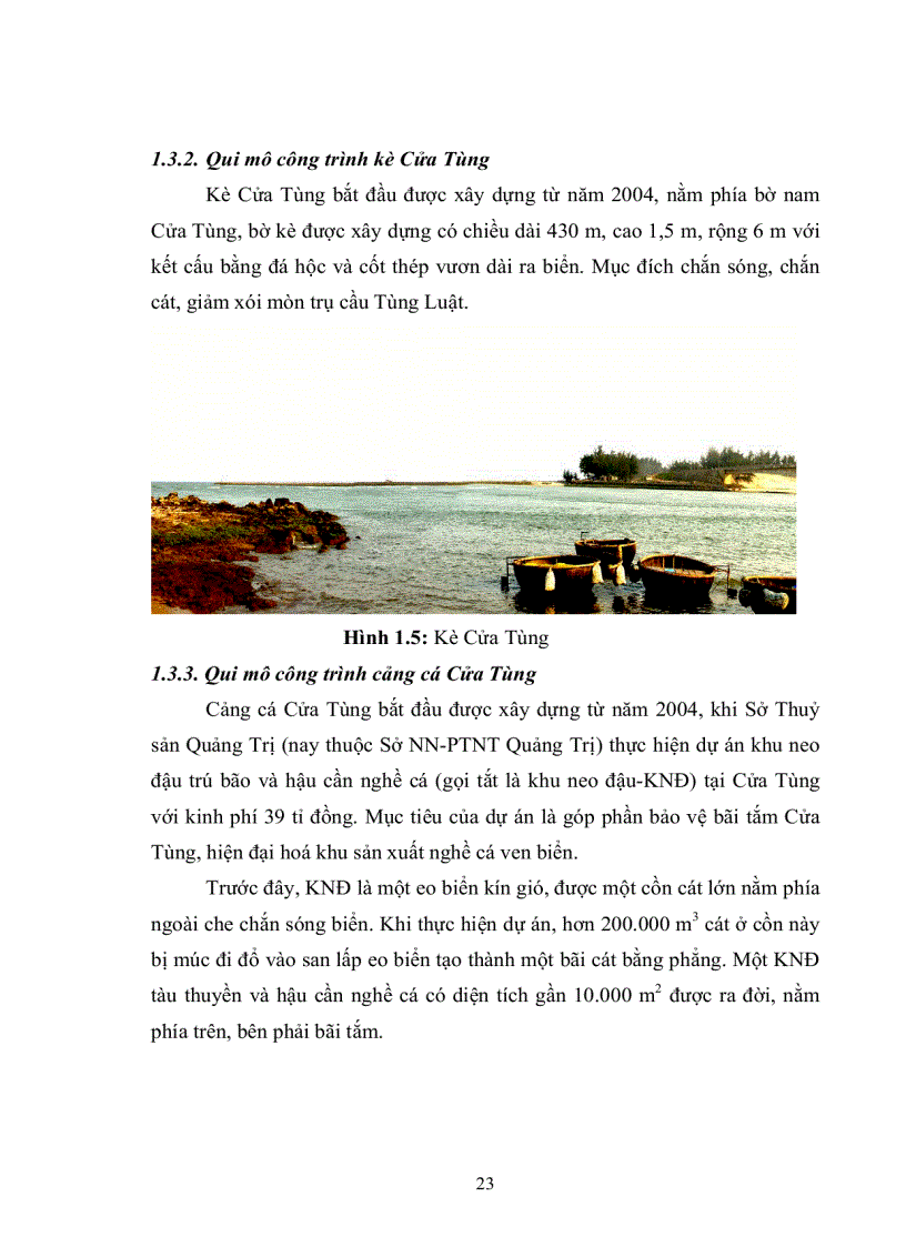 image for page Đánh giá tác động của tổ hợp công trình lên trường thủy động lực vùng cửa sông ven biển Cửa Tùng tỉnh Quảng Trị