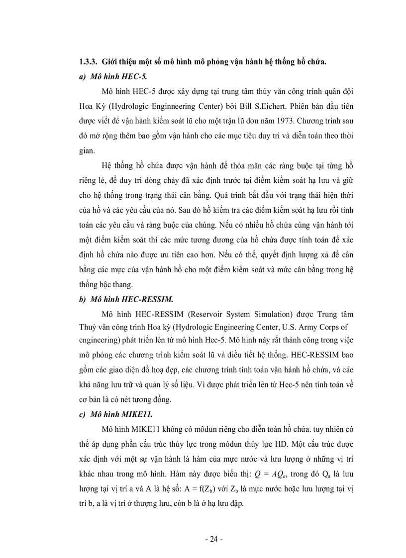 image for page Nghiên cứu ứng dụng mô hình HEC HMS tính điều tiết hệ thống hồ chứa thượng nguồn sông Hồng