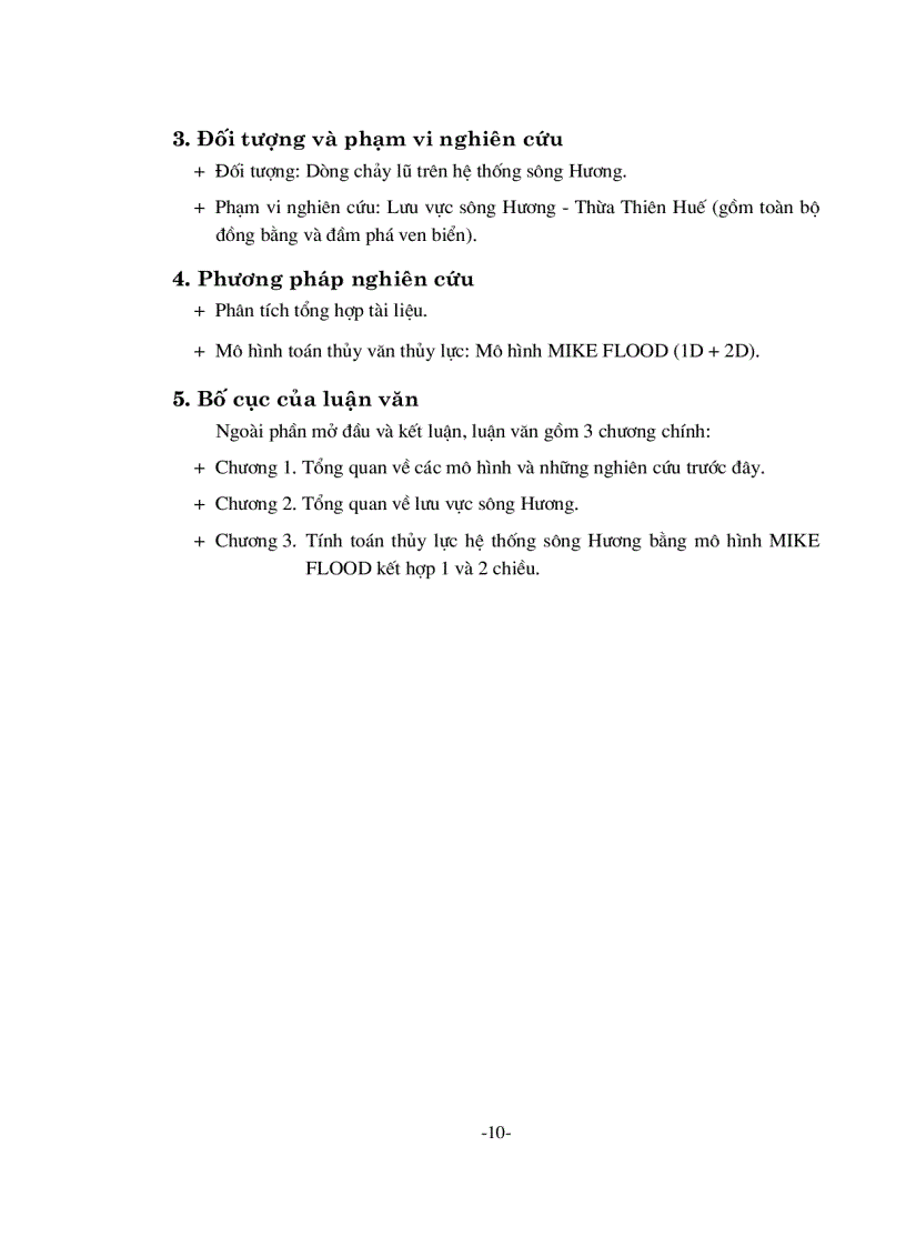 image for page Nghiên cứu ứng dụng mô hình toán mô phỏng lũ tràn đồng trên hệ thống sông Hương tỉnh Thừa Thiên Huế