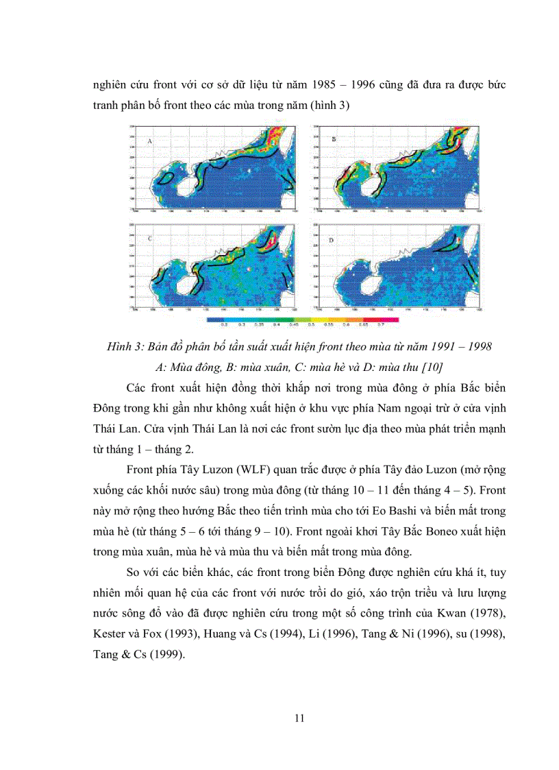 image for page Quy trình tính toán front nhiệt mặt biển với phương pháp của Cayula Cornillon