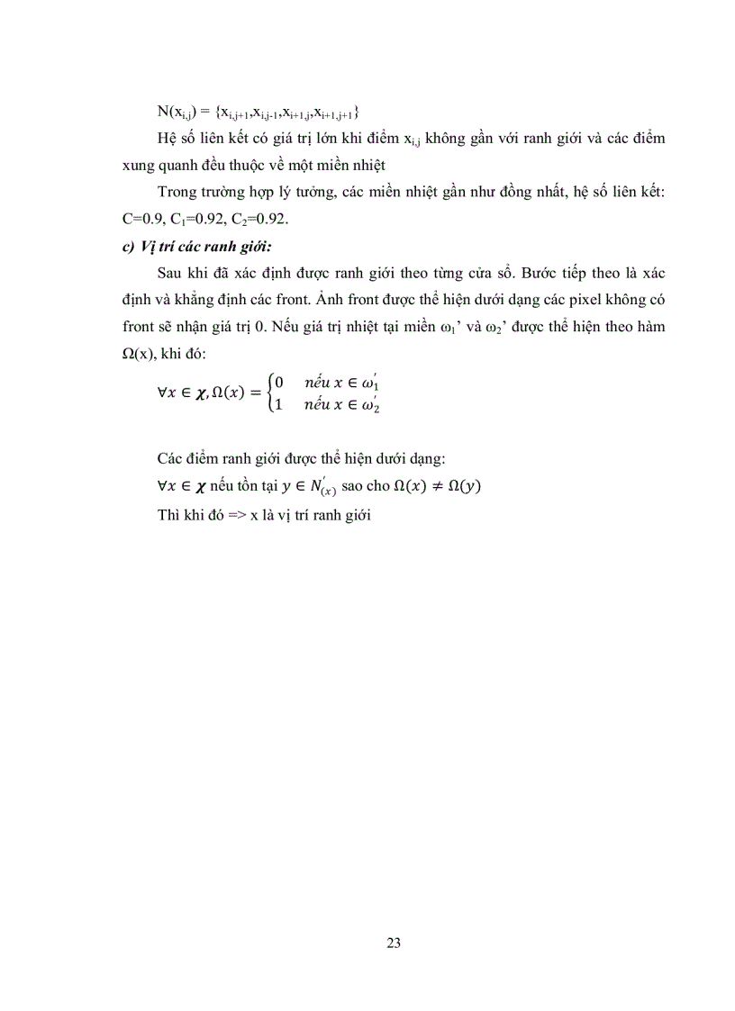 image for page Quy trình tính toán front nhiệt mặt biển với phương pháp của Cayula Cornillon
