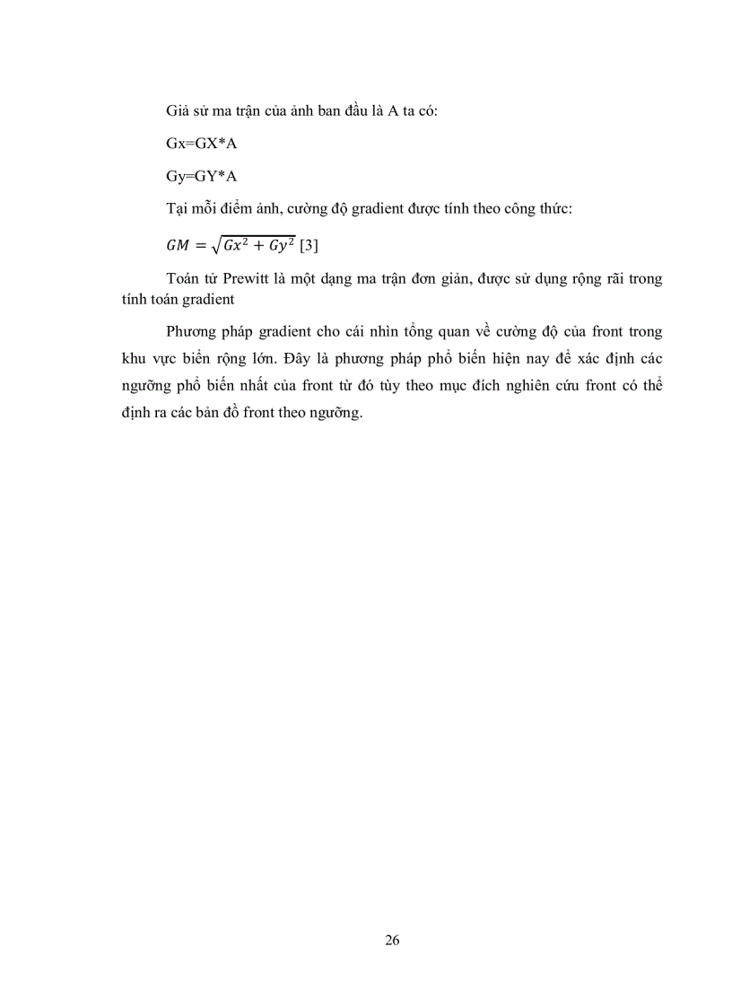 image for page Quy trình tính toán front nhiệt mặt biển với phương pháp của Cayula Cornillon