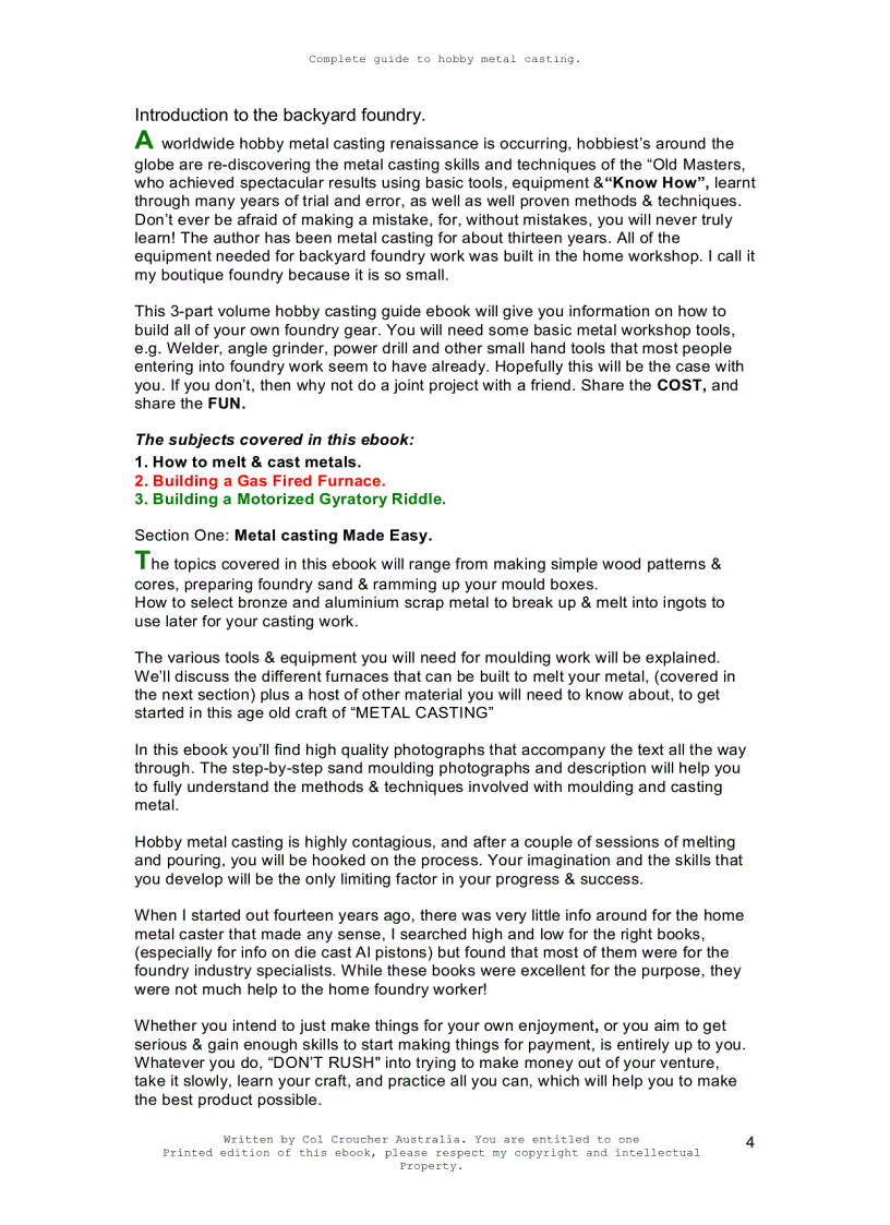 image for page Casting