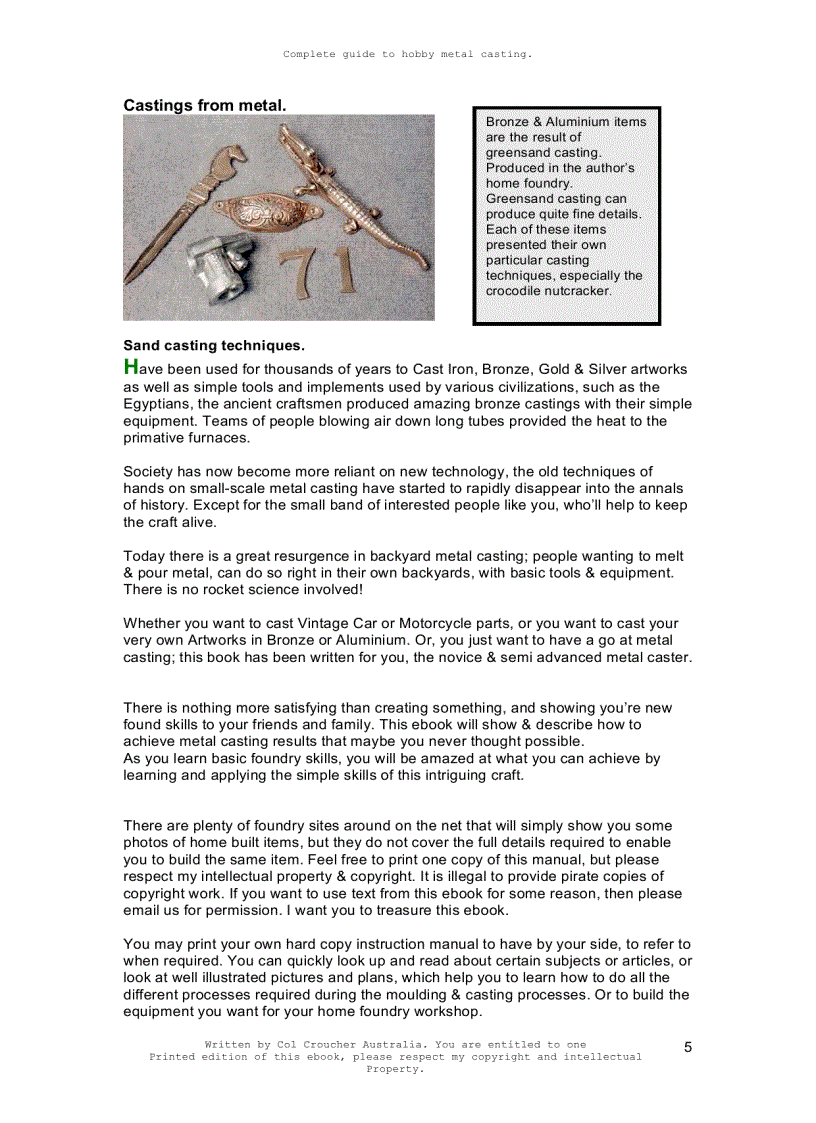 image for page Casting