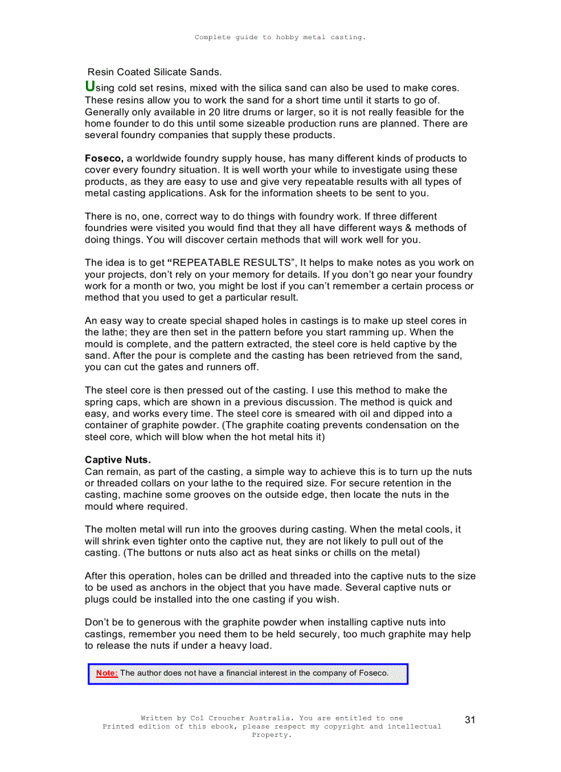 image for page Casting