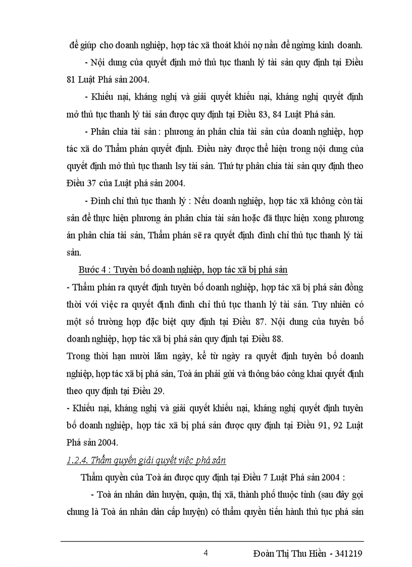 image for page Xây dựng hoặc sưu tầm một tình huống về phá sản doanh nghiệp và phân tích hướng giải quyết tình huống đó theo quy định của pháp luật hiện hành