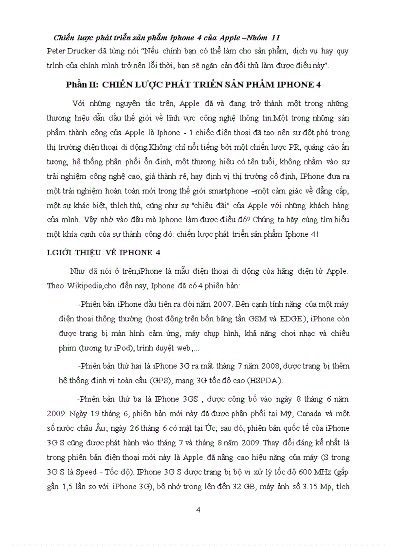 image for page Chiến lược phát triển sản phẩm iphone 4 của apple
