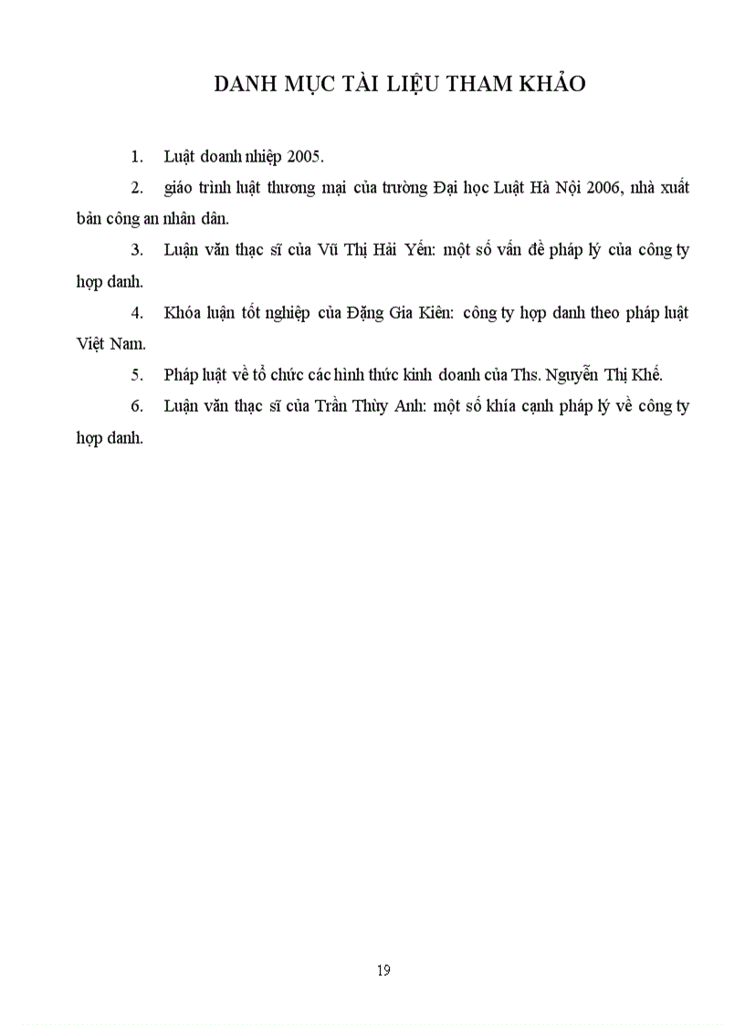 image for page Bi nh luâ n ca c quy đi nh cu a luâ t doanh nghiê p 2005 vê công ti hơ p danh