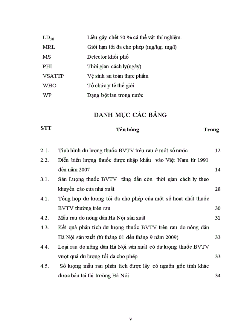 image for page Thực trạng dư lượng thuốc bảo vệ thực vật trong một số loại rau trên địa bàn Hà Nội và đề xuất một số giải pháp quản lý thuốc bảo vệ thực vật