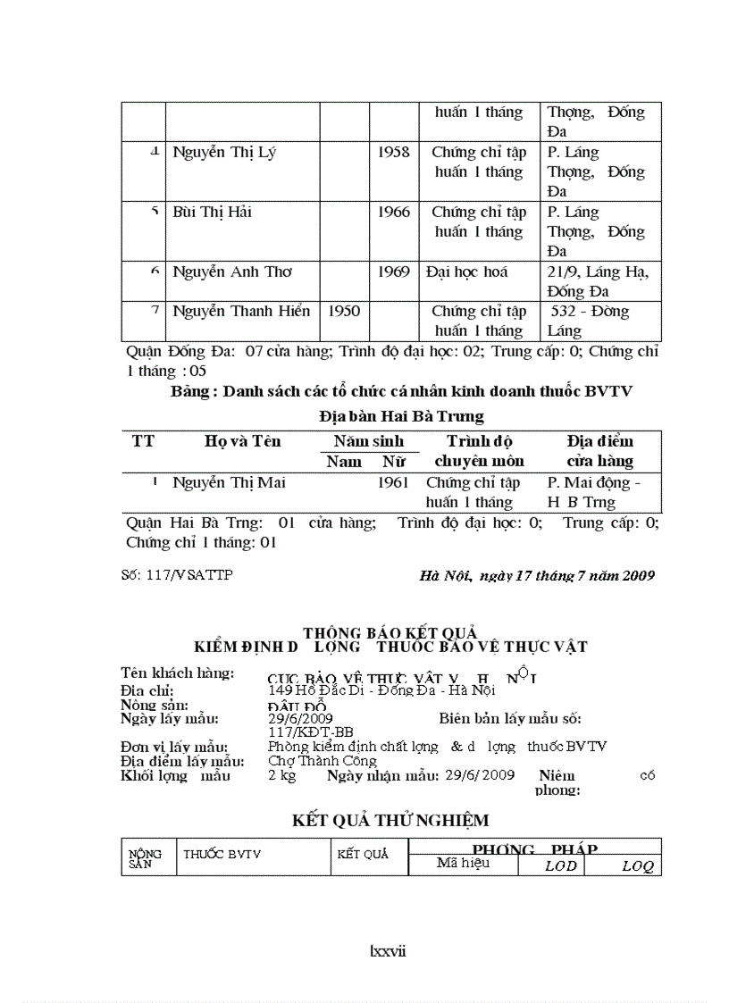 image for page Thực trạng dư lượng thuốc bảo vệ thực vật trong một số loại rau trên địa bàn Hà Nội và đề xuất một số giải pháp quản lý thuốc bảo vệ thực vật