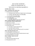 Báo cáo thực tập môn học công ty cổ phần đầu tư xây dựng và thương mại đông á