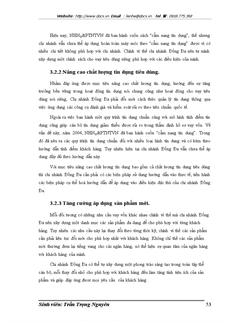 image for page Mở rộng cho vay tiêu dùng tại chi nhánh ngân hàng nông nghiệp và phát triển nông thôn Đống Đa