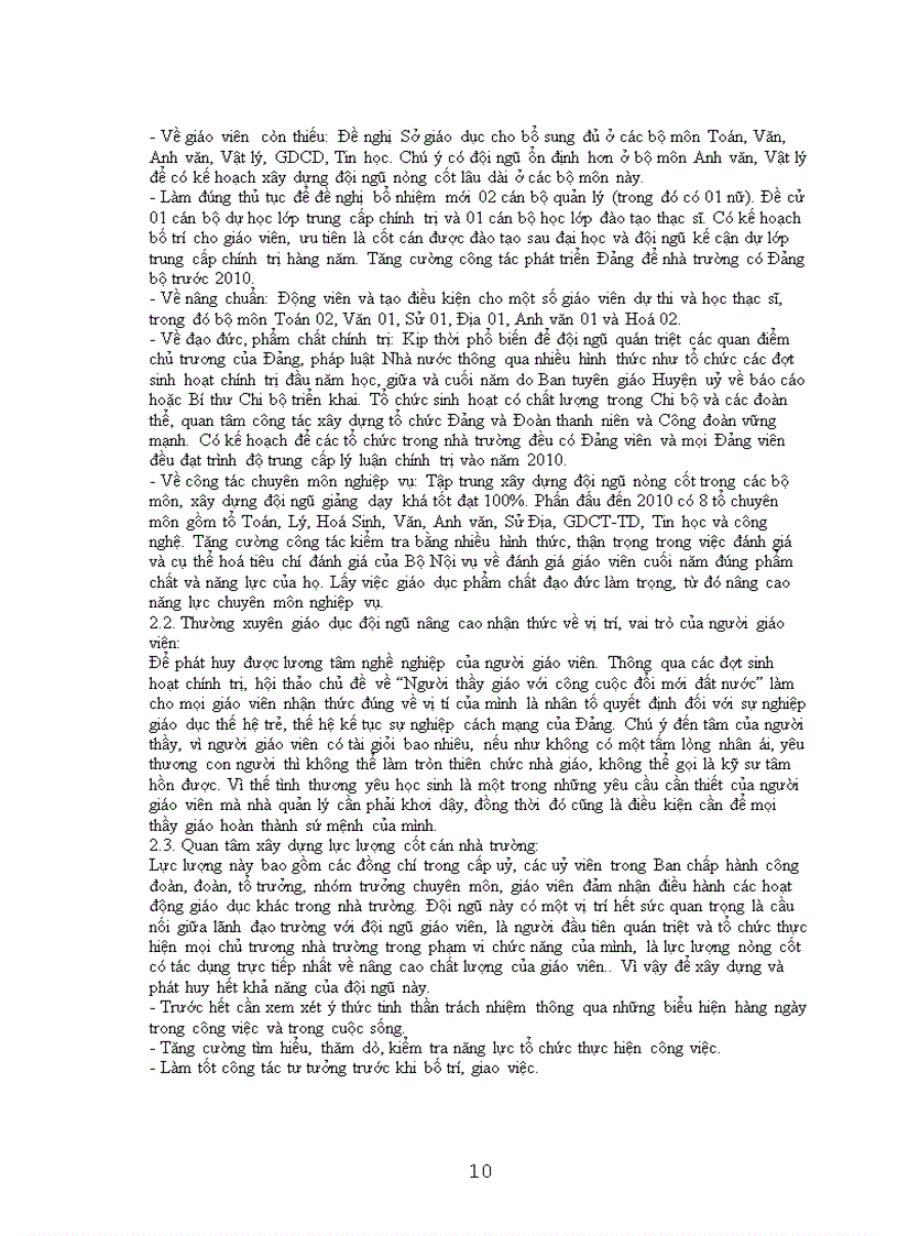 image for page Một số giải pháp nhằm góp phần nâng cao chất lượng đội ngũ giáo viên ở Trường THPT Phú Lộc giai đoạn 2005 2010
