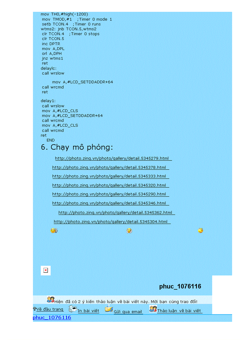 image for page Dùng 8051 điều khiển chạy chữ trên màn hình LCD