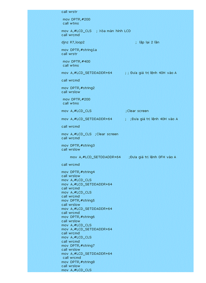 image for page Dùng 8051 điều khiển chạy chữ trên màn hình LCD