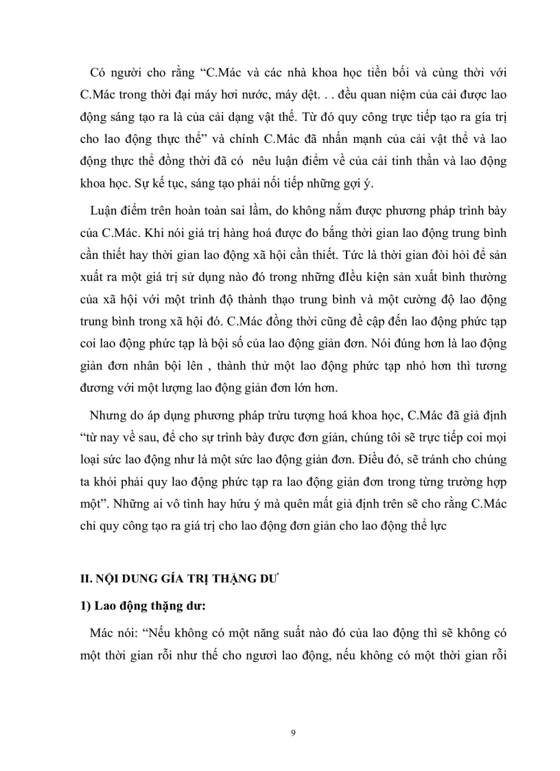 image for page Tiểu luận Quá trình sản xuất giá trị thặng dư hiện nay trong nghiên cứu máy móc và lao động