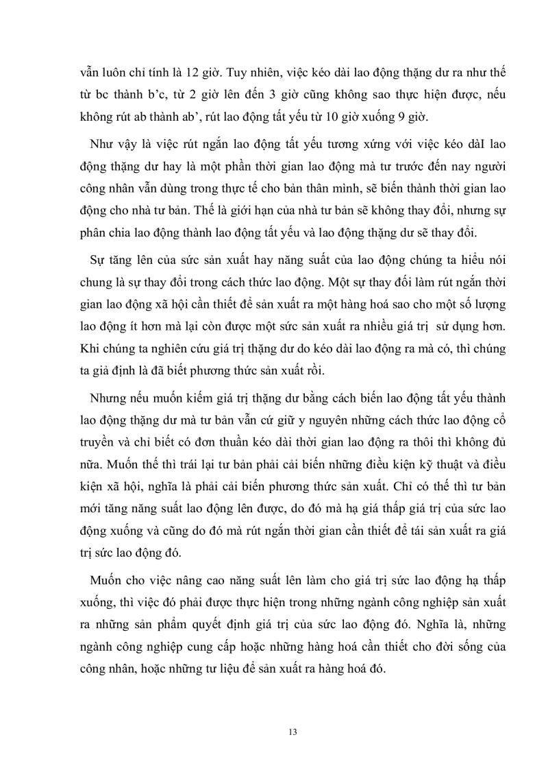 image for page Tiểu luận Quá trình sản xuất giá trị thặng dư hiện nay trong nghiên cứu máy móc và lao động