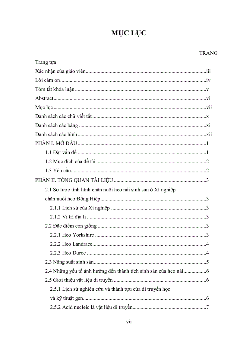 image for page Xác định sự hiện diện của các kiểu gen Prolactin receptor trên một số giống heo công nghiệp bằng phương pháp PCR RFLP