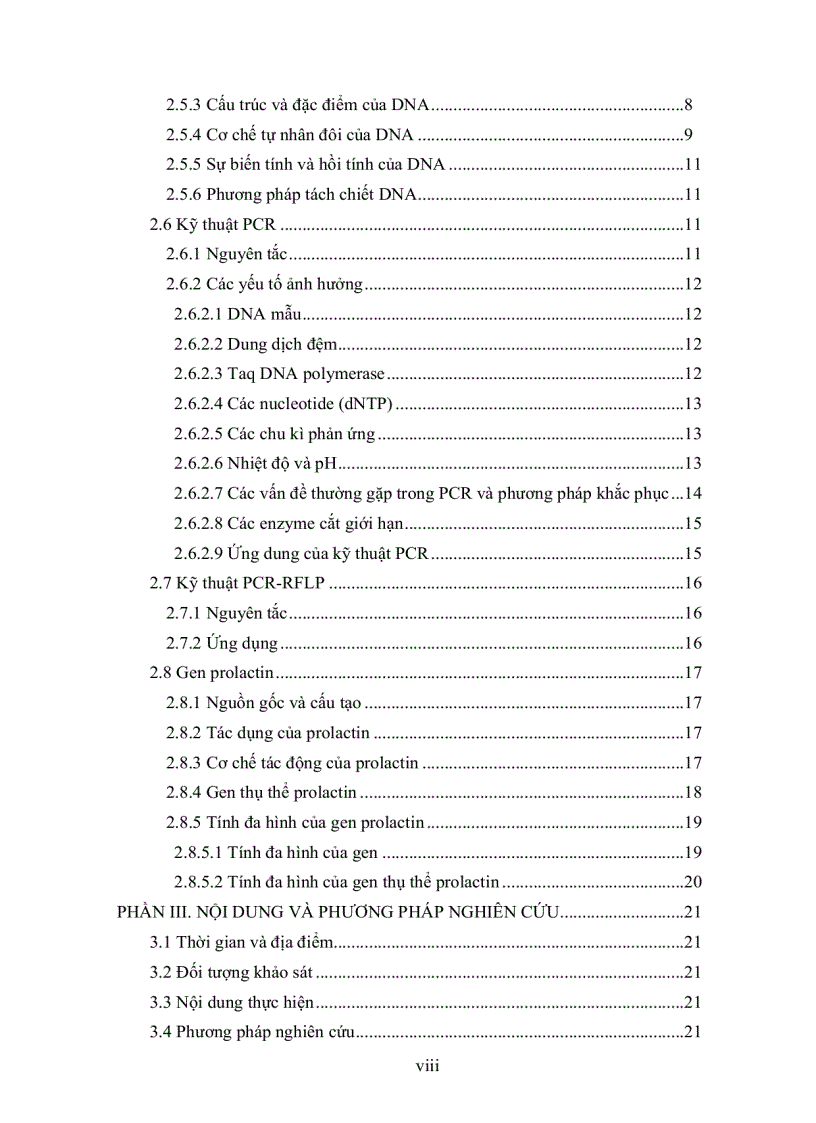 image for page Xác định sự hiện diện của các kiểu gen Prolactin receptor trên một số giống heo công nghiệp bằng phương pháp PCR RFLP