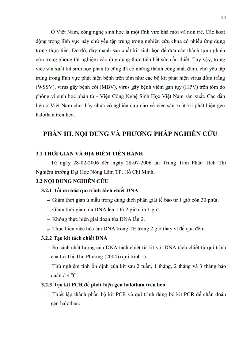 image for page Sản xuất bộ kit tách chiết dna và bộ kit pcr phát hiện gen halothan trên heo