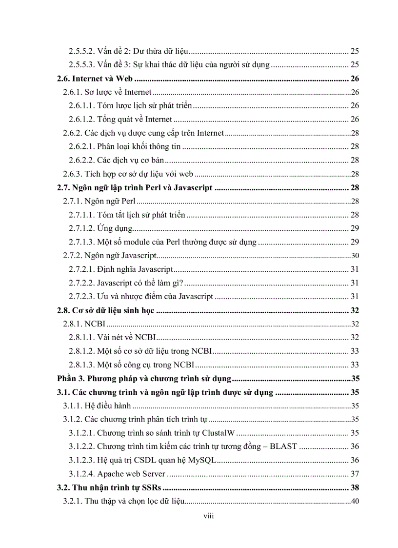 image for page XÂY DỰNG CƠ SỞ DỮ LIỆU SSRs SIMPLE SEQUENCE REPEATS TỪ ESTS EXPRESSED SEQUENCE TAGS CỦA CÂY DỨA
