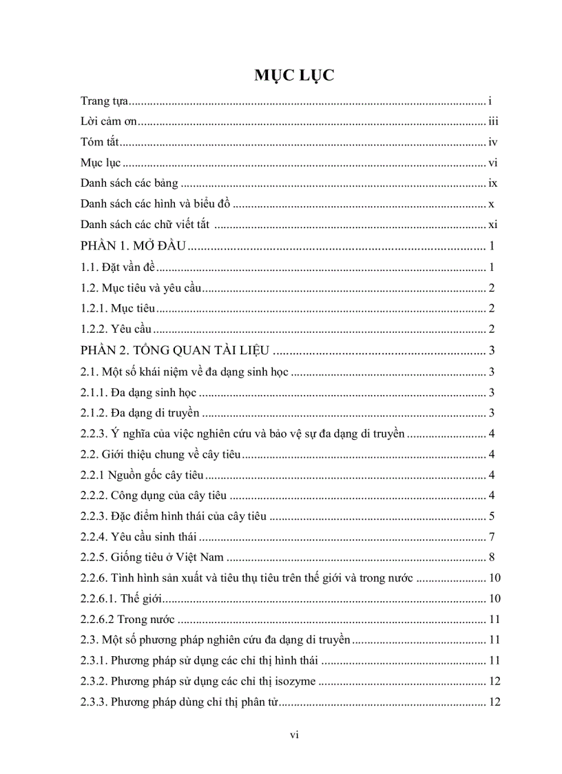 image for page Nghiên cứu đa dạng di truyền cây tiêu Piper nigrum L tai thi xã Bà Rìa Vũng Tàu bằng kỹ thuật RAPD