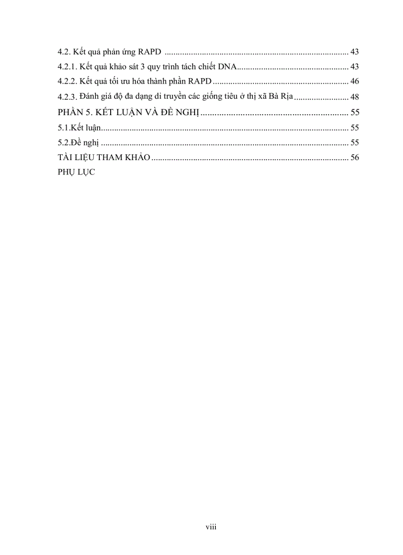 image for page Nghiên cứu đa dạng di truyền cây tiêu Piper nigrum L tai thi xã Bà Rìa Vũng Tàu bằng kỹ thuật RAPD