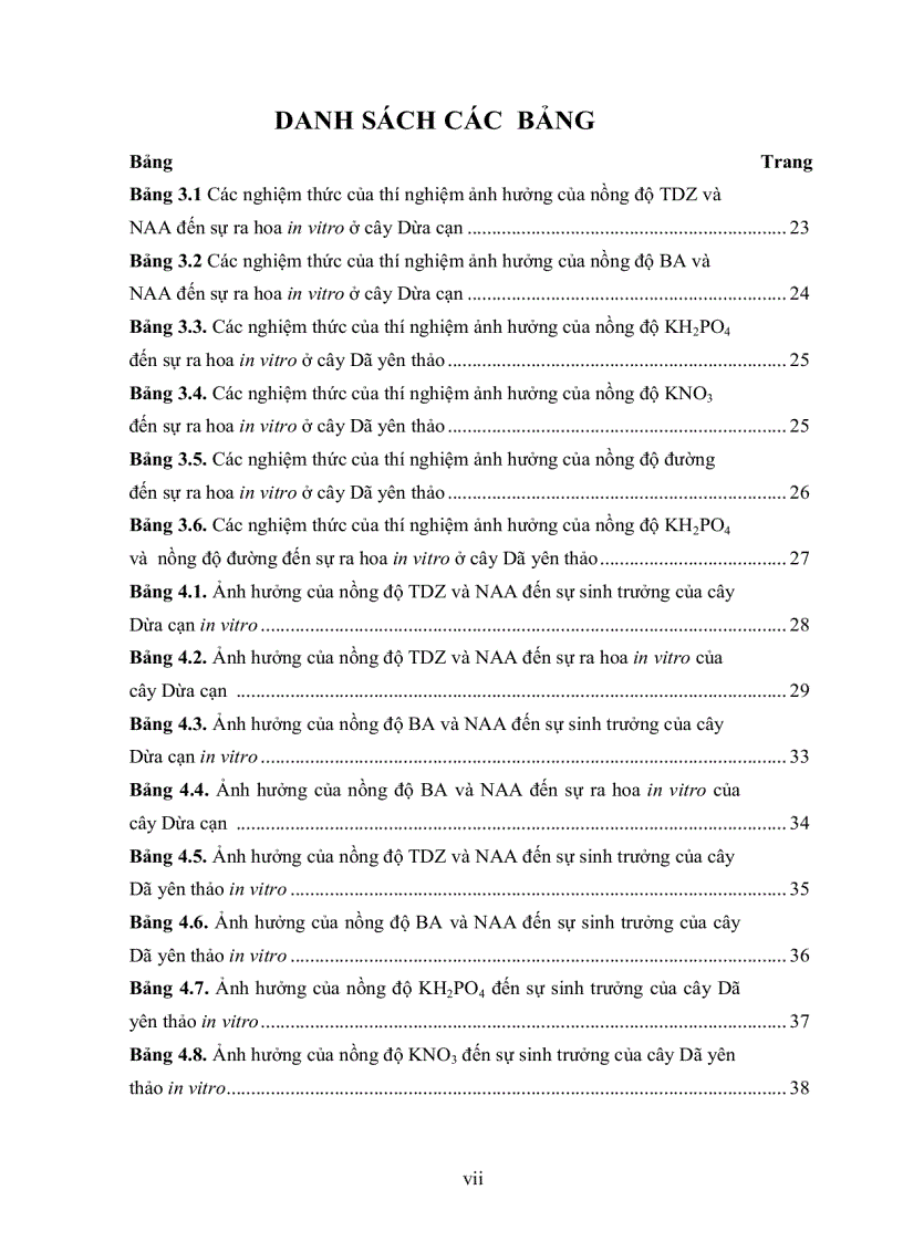 image for page Khảo sát sự ra hoa trong ống nghiệm cây dứa cạn Catharanthus roseus và dã yên thảo Petunia hybrida